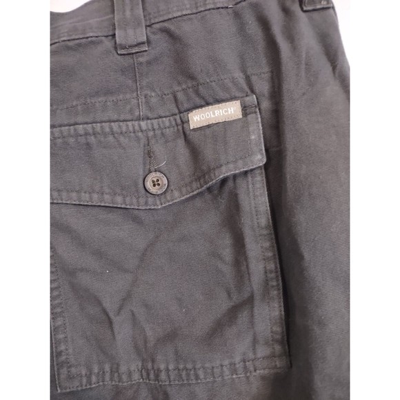 Woolrich Men's 40x30 Solid Gray Straight Leg Chino Pants Flat Front Zip Pockets - Picture 6 of 8